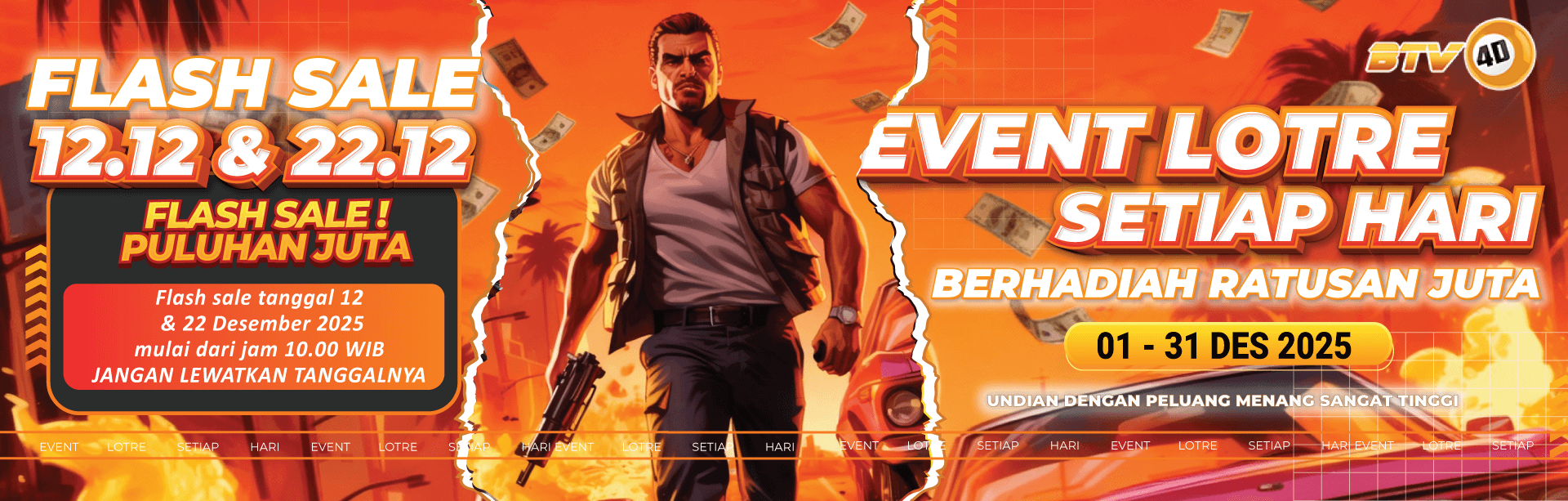 EVENT LOTRE DAN FLASH SALE BTV4D PERIODE 1-31 DESEMBER 2025
