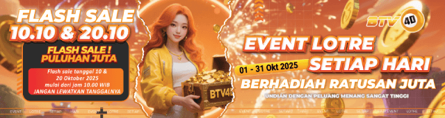EVENT LOTRE DAN FLASH SALE BTV4D PERIODE 1-31 OKTOBER 2025